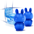 Eco-friendly and disposable rabbit shape toilet blue water tablets toilet bowl cleaner tablet